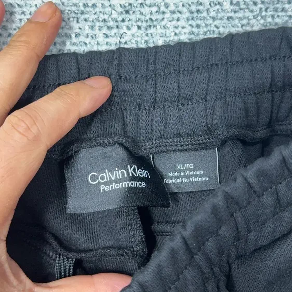 캘빈클라인 블랙 조거팬츠 XL 상품이미지5