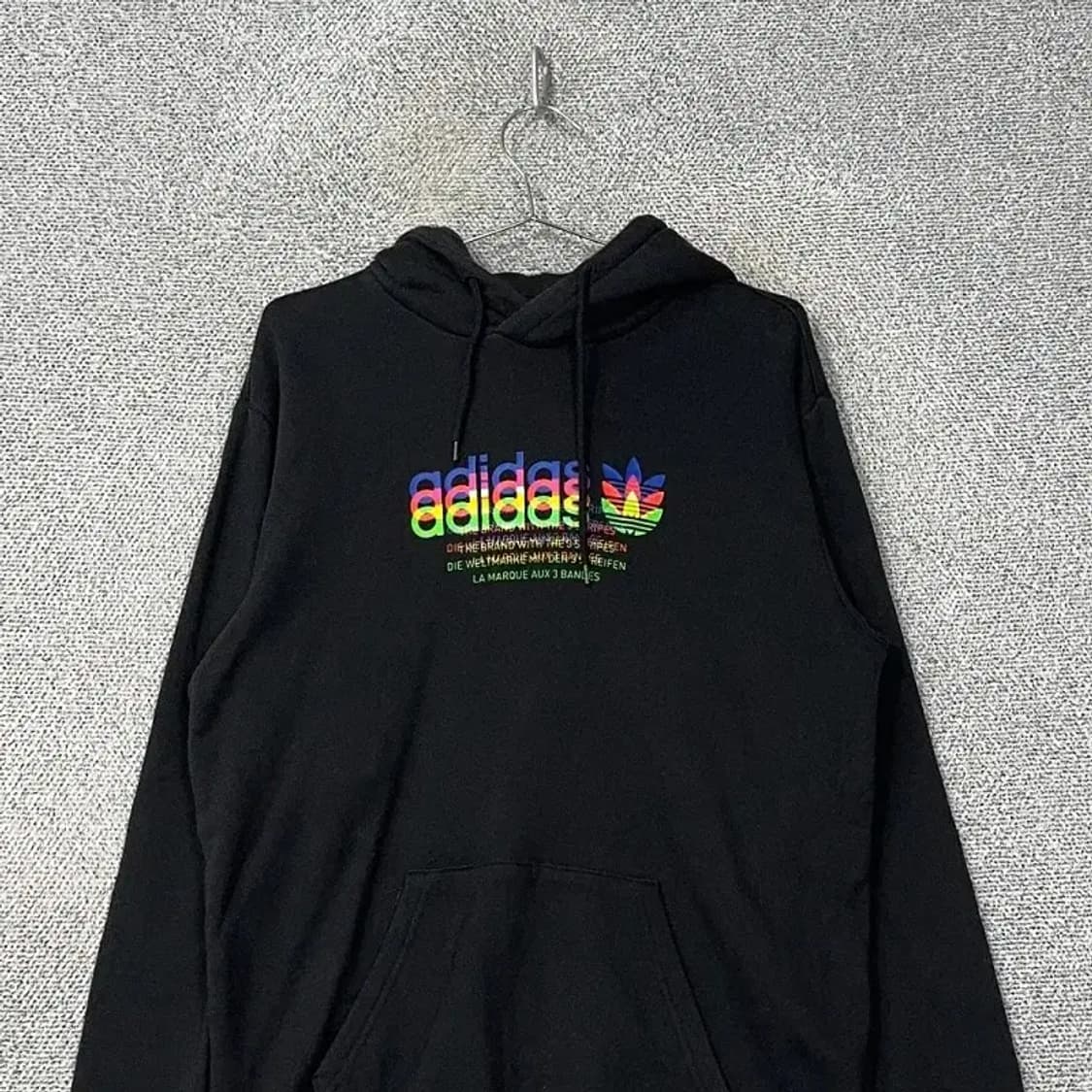 아디다스 컬러 로고 후드티 XL 상품이미지3