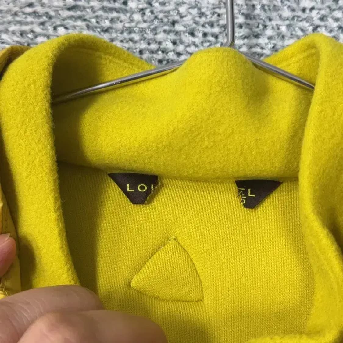 루이까스텔 골프 기능성 반집업 옐로우 긴팔티 95 상품이미지3