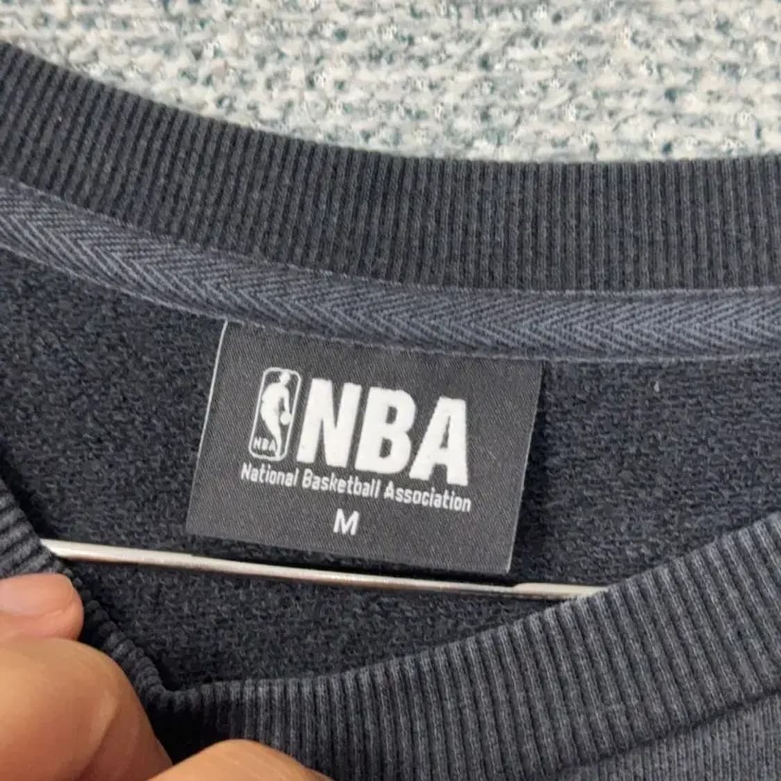 NBA 스펠로고 캐주얼 맨투맨 M 상품이미지3