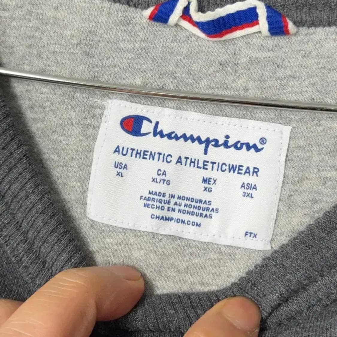 챔피온 그레이 로고 맨투맨 3XL 상품이미지3
