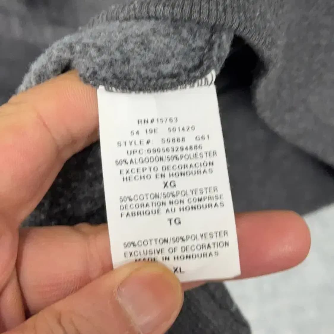 챔피온 그레이 로고 맨투맨 3XL 상품이미지4