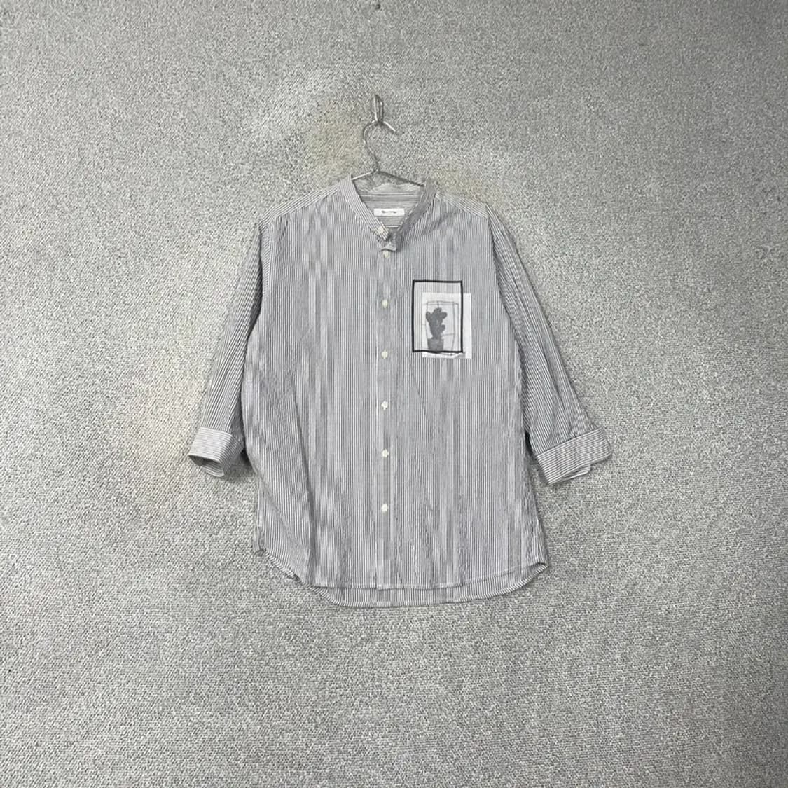 마인드브릿지 5-7부 프린팅 캐주얼 셔츠 105 상품이미지1