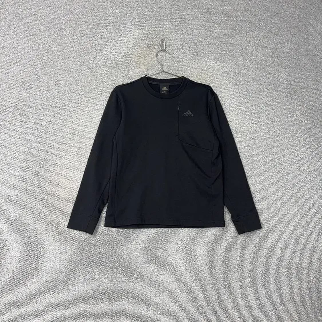 아디다스 블랙 로고 기능성 긴팔티 90 상품이미지1