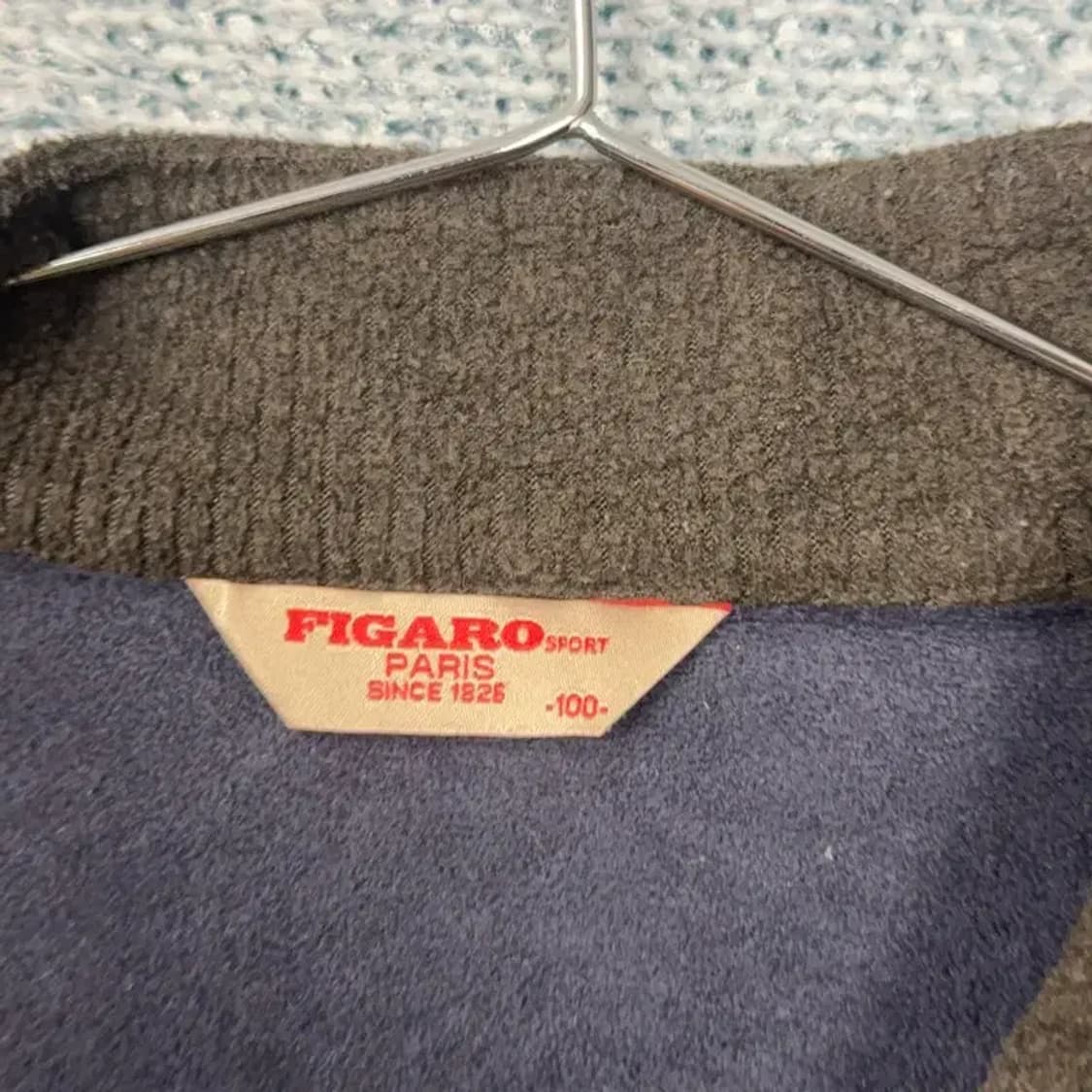 피가로 로고 반집업 긴팔 후리스 100 상품이미지3