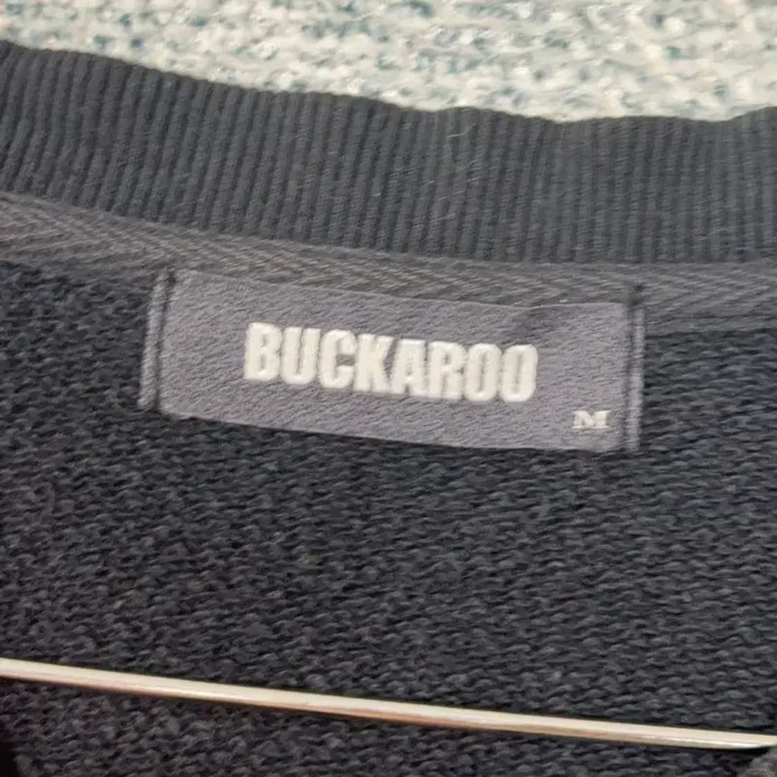 버커루 프린팅 블랙 맨투맨 M 상품이미지3