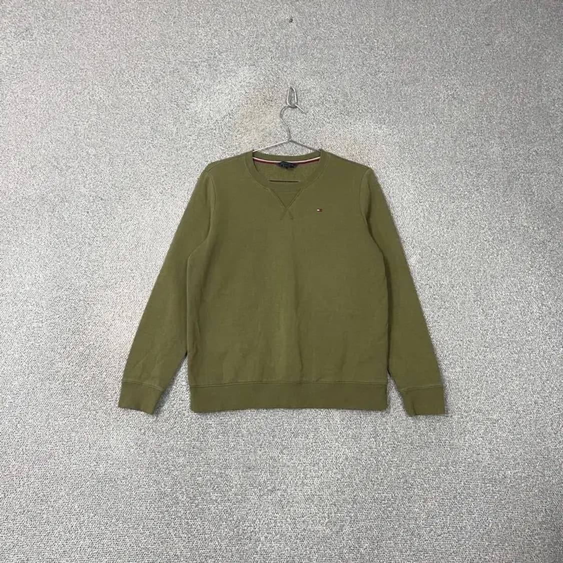 타미힐피거 카키 로고 맨투맨 M 상품이미지1