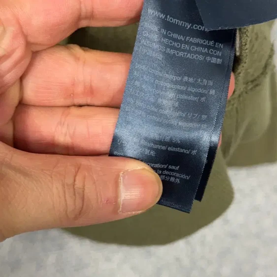 타미힐피거 카키 로고 맨투맨 M 상품이미지4