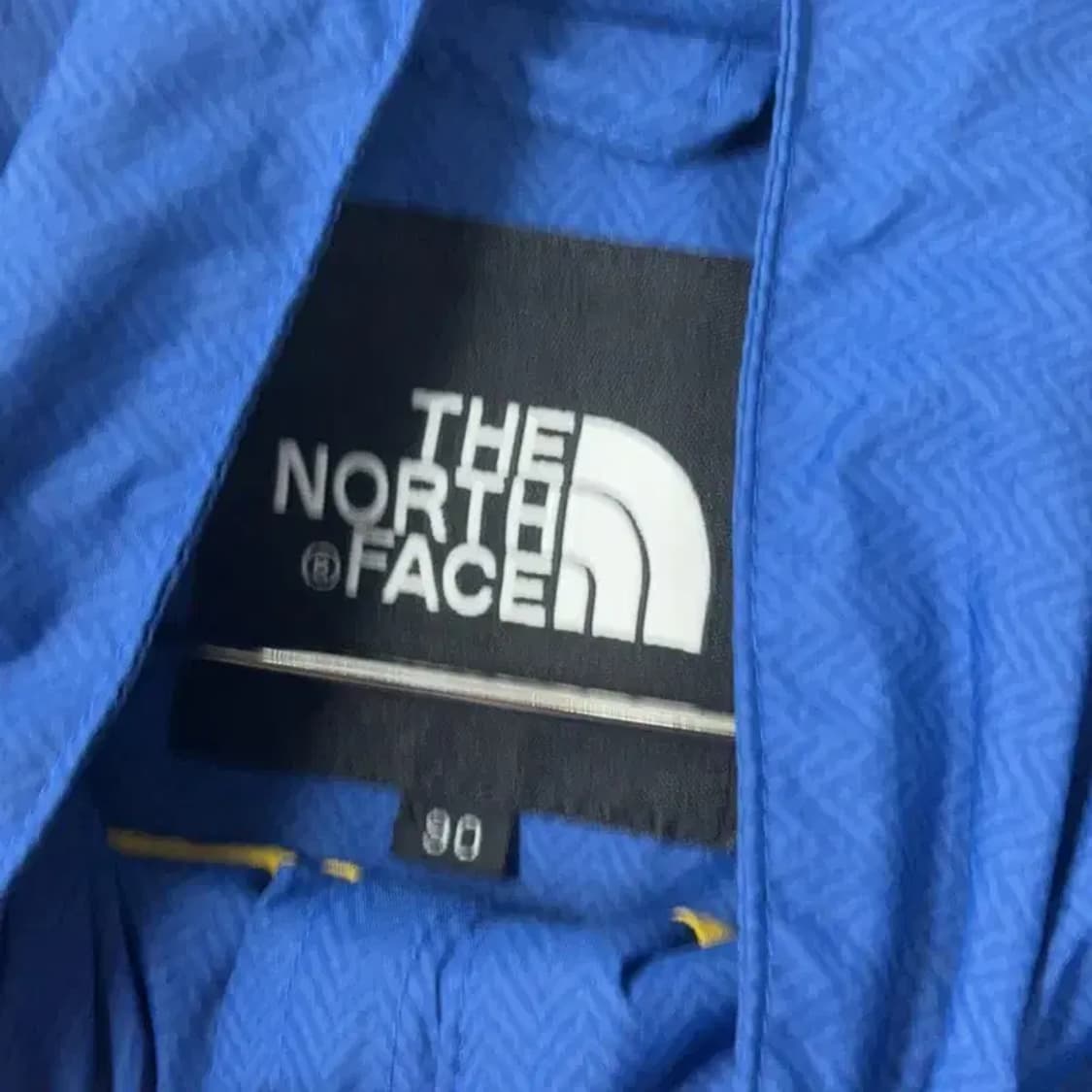 노스페이스 블루 다채색 기능성 바람막이 90 상품이미지4
