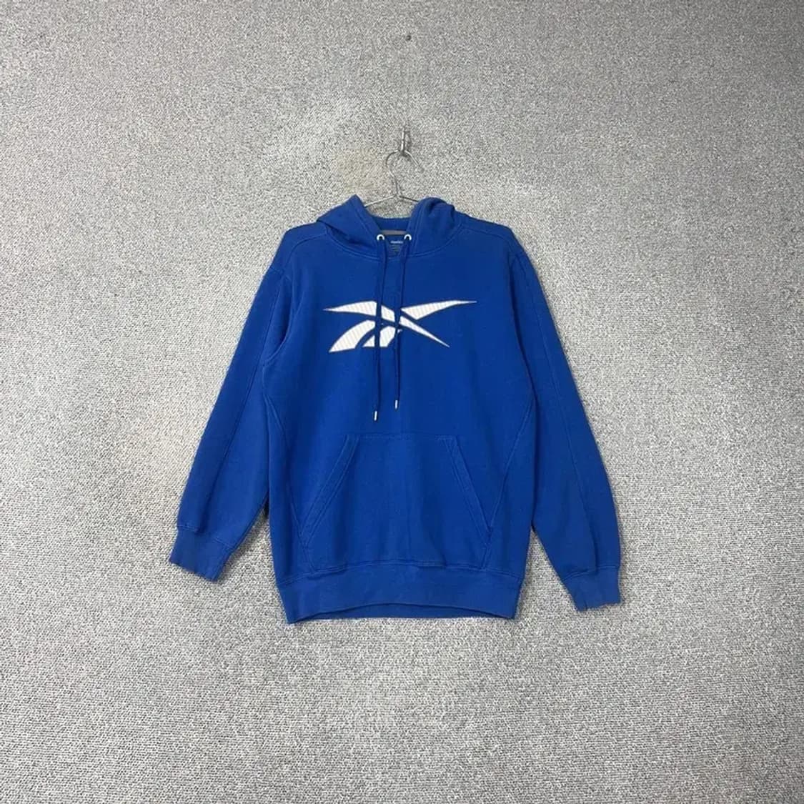 리복 프린팅 블루 후드티 M 상품이미지1