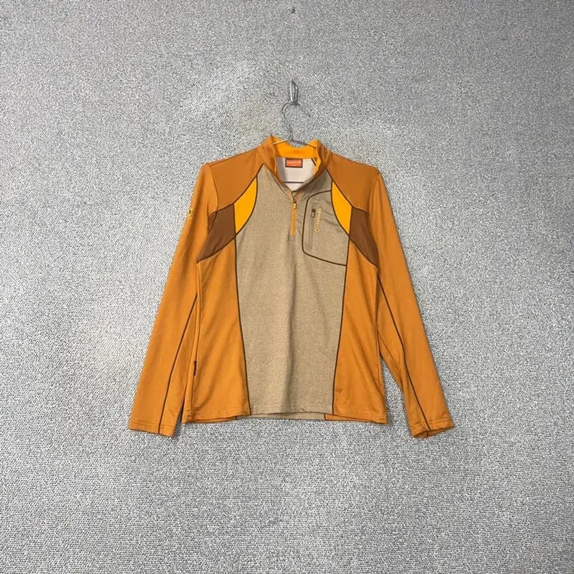 머렐 오렌지 기능성 반집업 긴팔티 M 상품이미지1