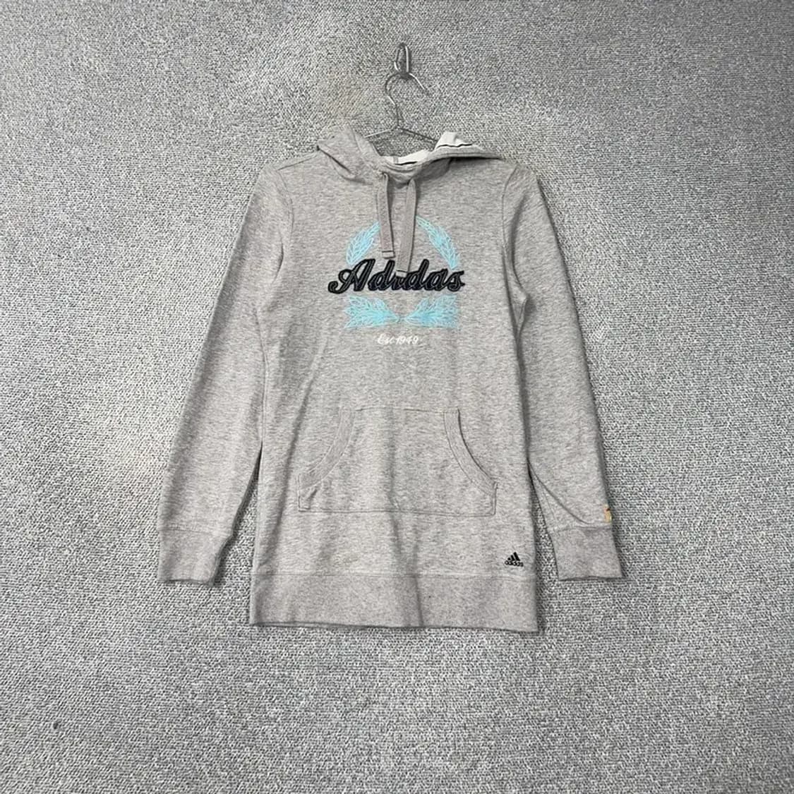 아디다스 Y2K 프린팅 그레이 롱 후드티 85 상품이미지1