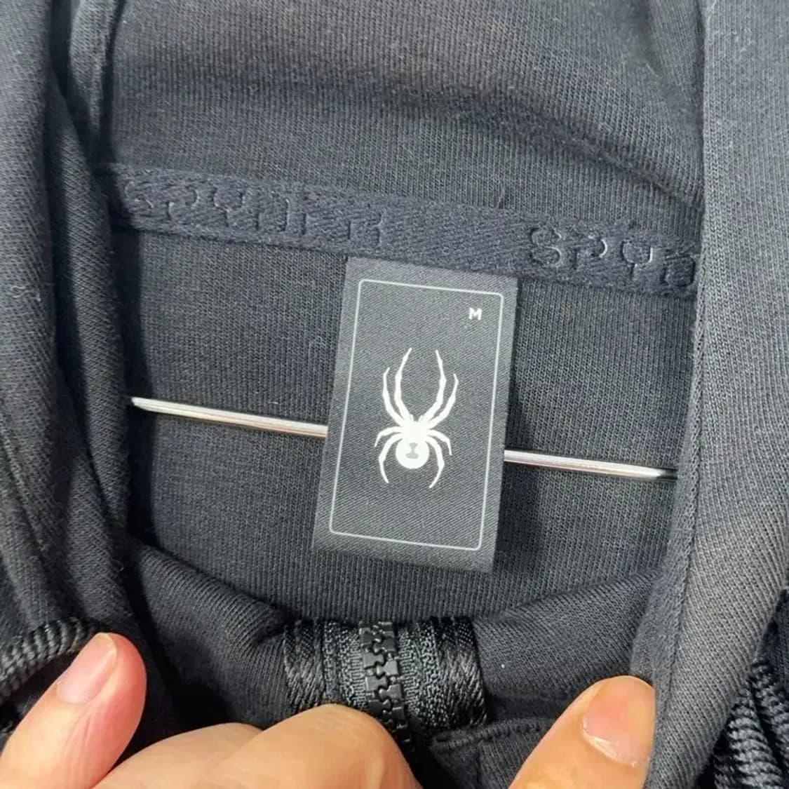 스파이더 백로고 오버핏 후드집업 M 상품이미지3