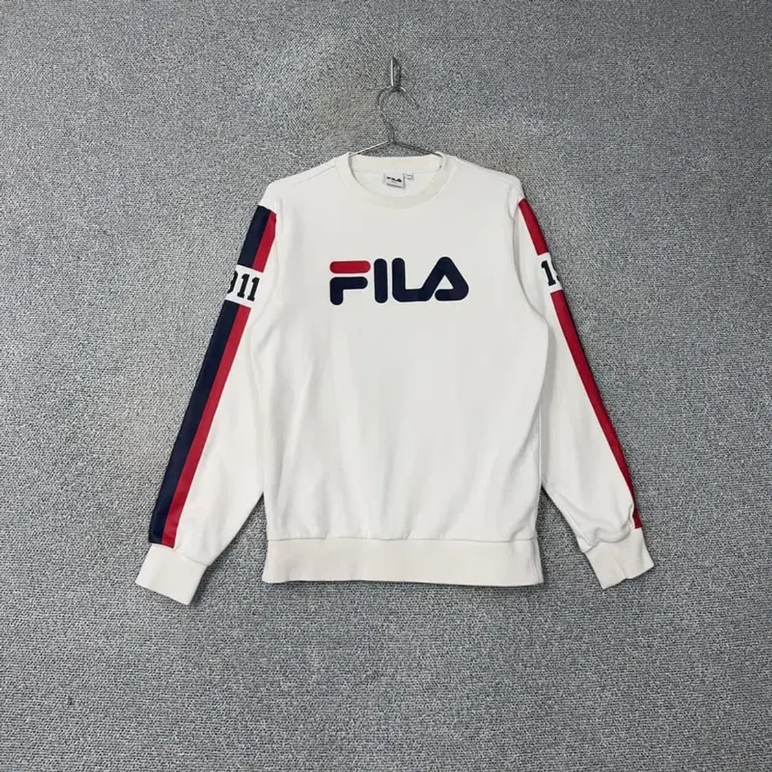 휠라 프린팅 사이드라인 맨투맨 S 상품이미지1