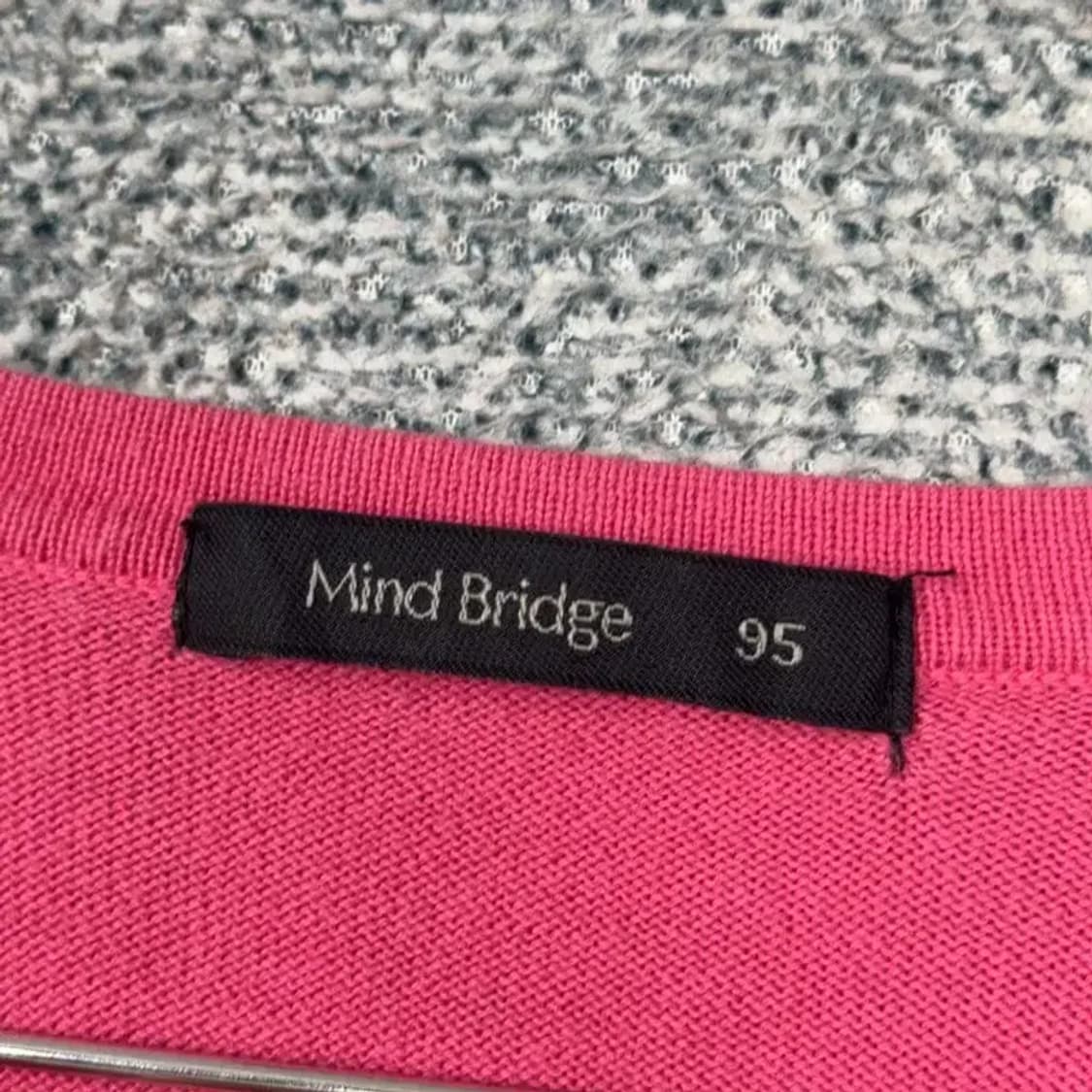 마인드브릿지 코튼 핑크 니트 95 상품이미지3
