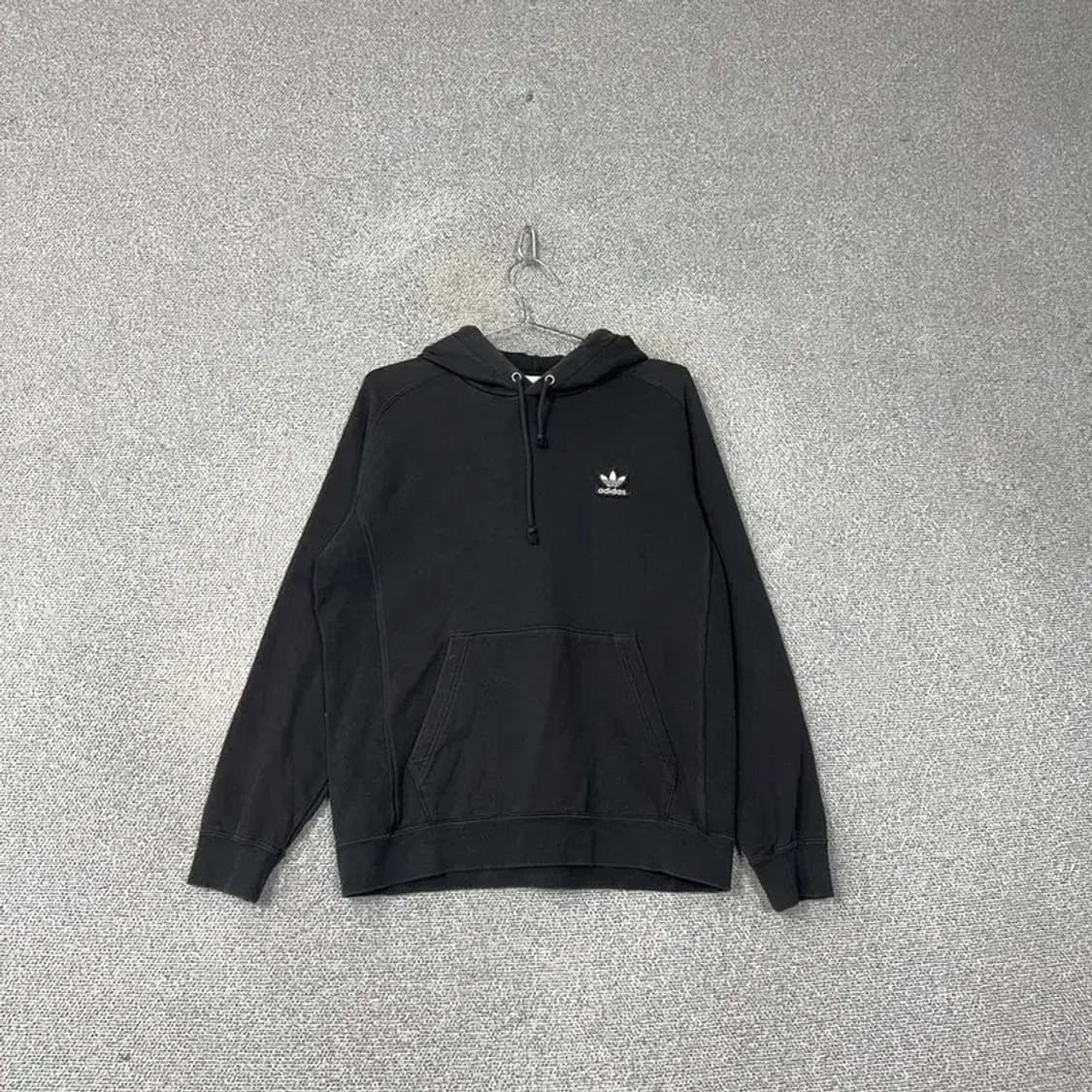 아디다스 심플 로고 블랙 후드티 L 상품이미지1