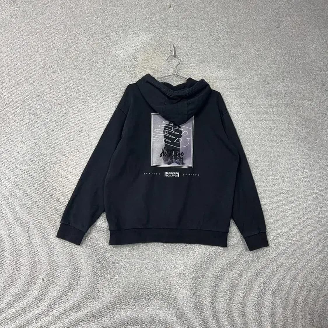 뉴발란스 캐주얼 로고 후드티 L 상품이미지2