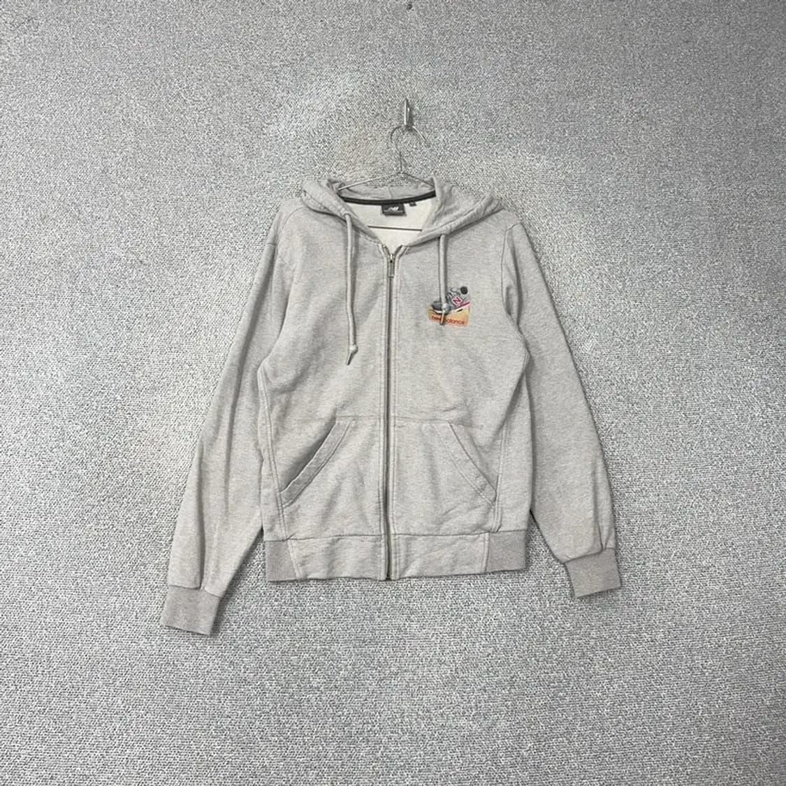 뉴발란스 프린팅 그레이 후드집업 95 상품이미지1