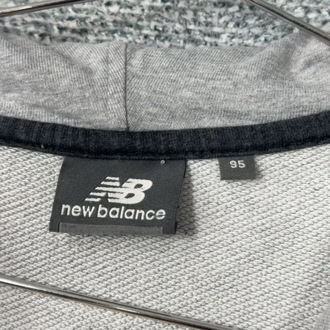 뉴발란스 프린팅 그레이 후드집업 95 상품이미지3