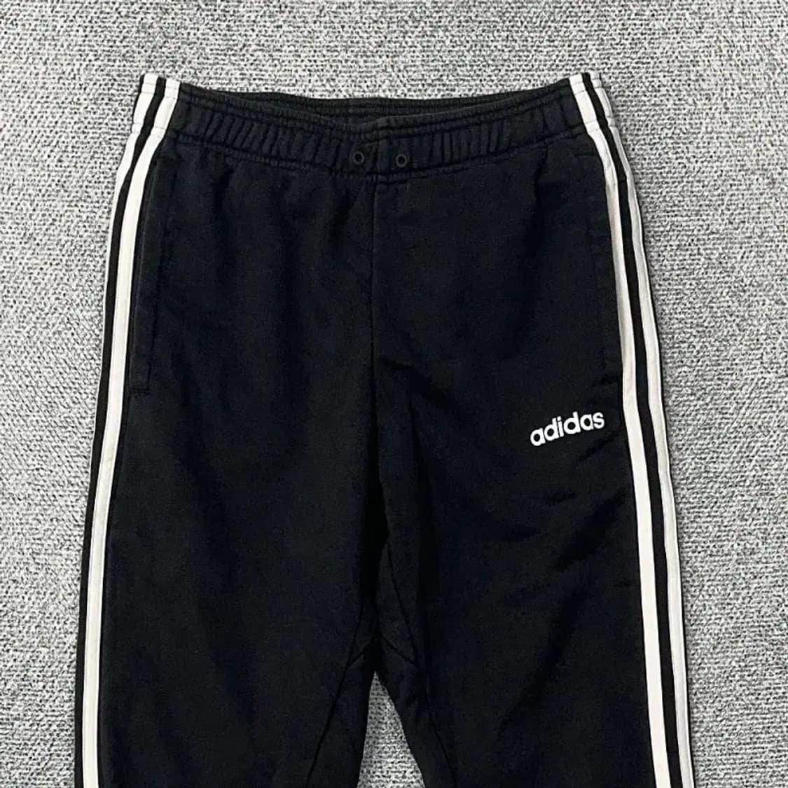 아디다스 삼선 블랙 조거팬츠 M 상품이미지3