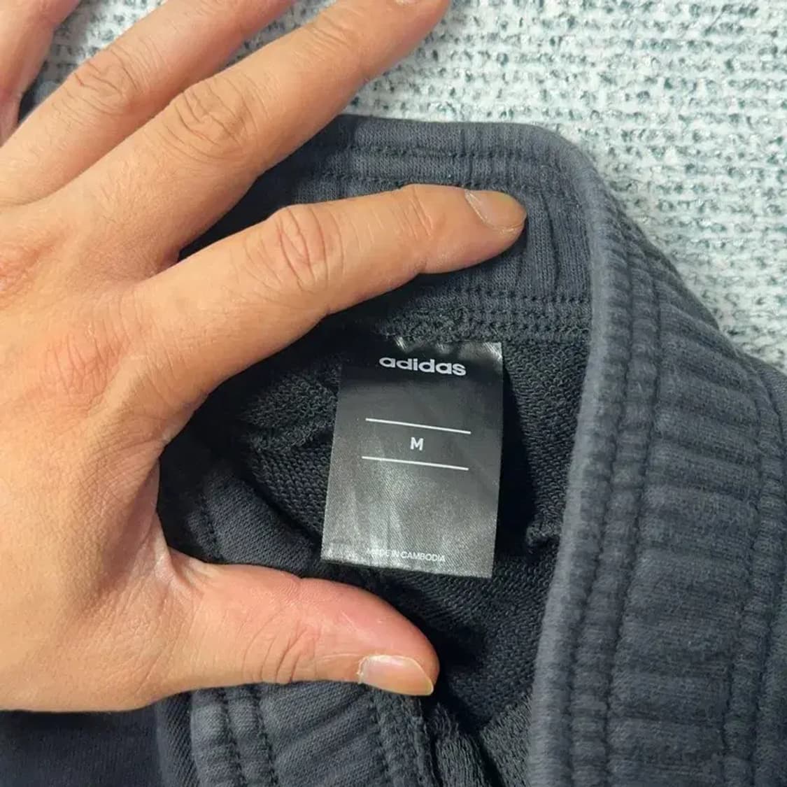 아디다스 삼선 블랙 조거팬츠 M 상품이미지5