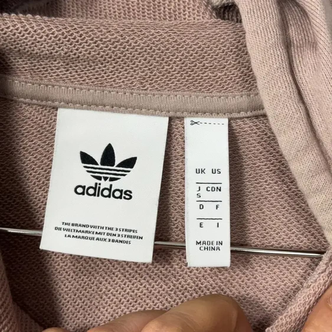 아디다스 여성 슬림 베이지 후드티 S 상품이미지5