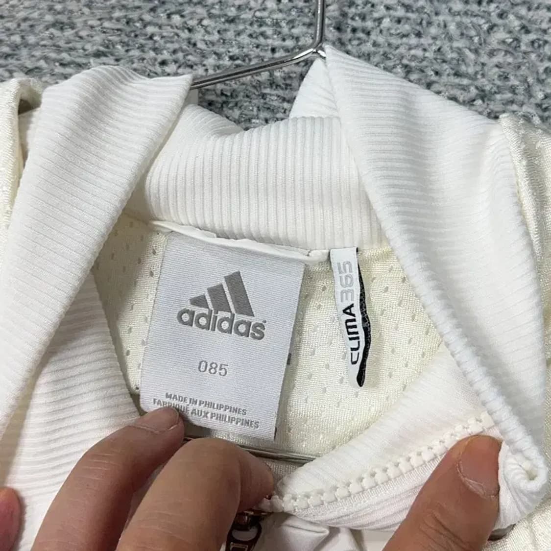 아디다스 여성 화이트 우븐 자켓 85 상품이미지3