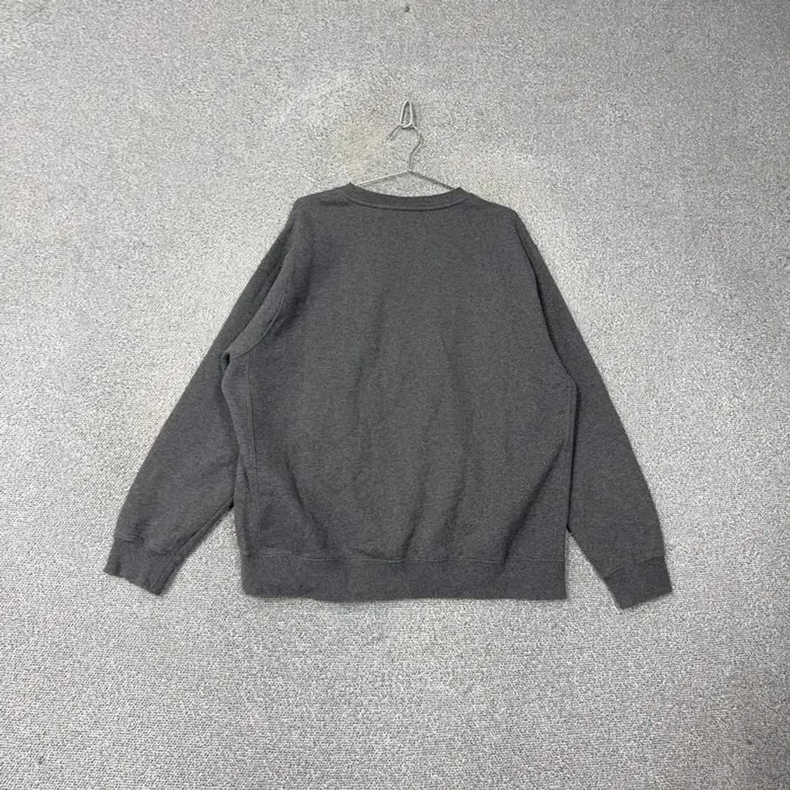 나이키 스우시 로고 차콜 그레이 맨투맨 XL 상품이미지2