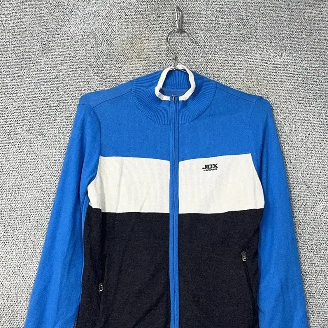 JDX 골프 로고 멀티컬러 나일론 니트 집업 90 상품이미지3