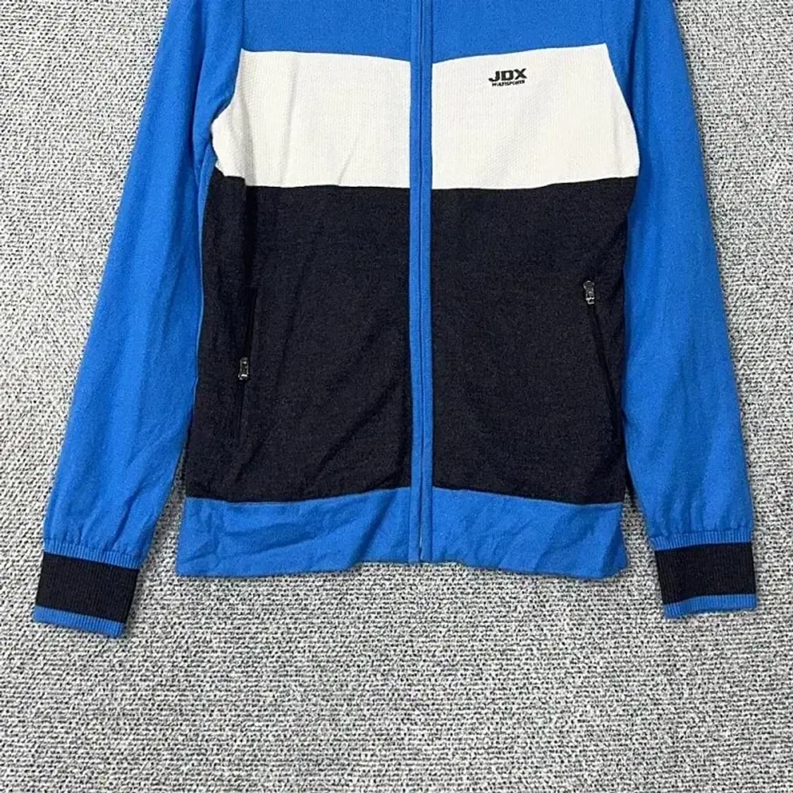 JDX 골프 로고 멀티컬러 나일론 니트 집업 90 상품이미지4