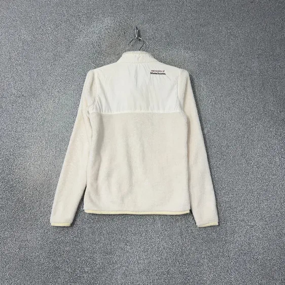 챔피온 로고 화이트 플리스 집업 XS 상품이미지2