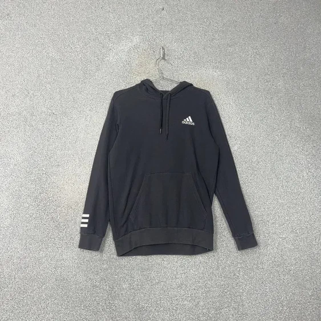 아디다스 삼각로고 블랙 후드티 M 상품이미지1