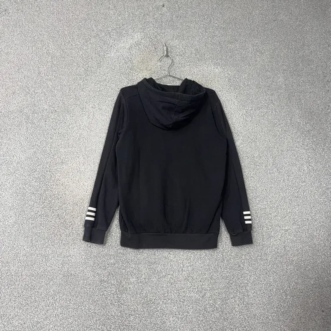 아디다스 삼각로고 블랙 후드티 M 상품이미지2