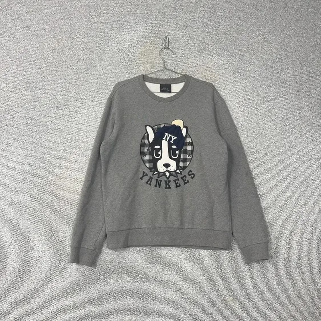 MLB 양키즈 프린팅 그레이 후드티 100 상품이미지1