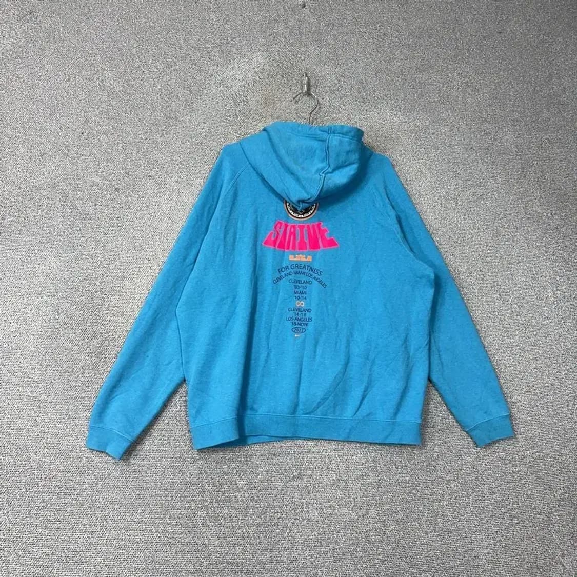 나이키 레트로 연파랑 빅사이즈 스웻 후드티 XXL 상품이미지1