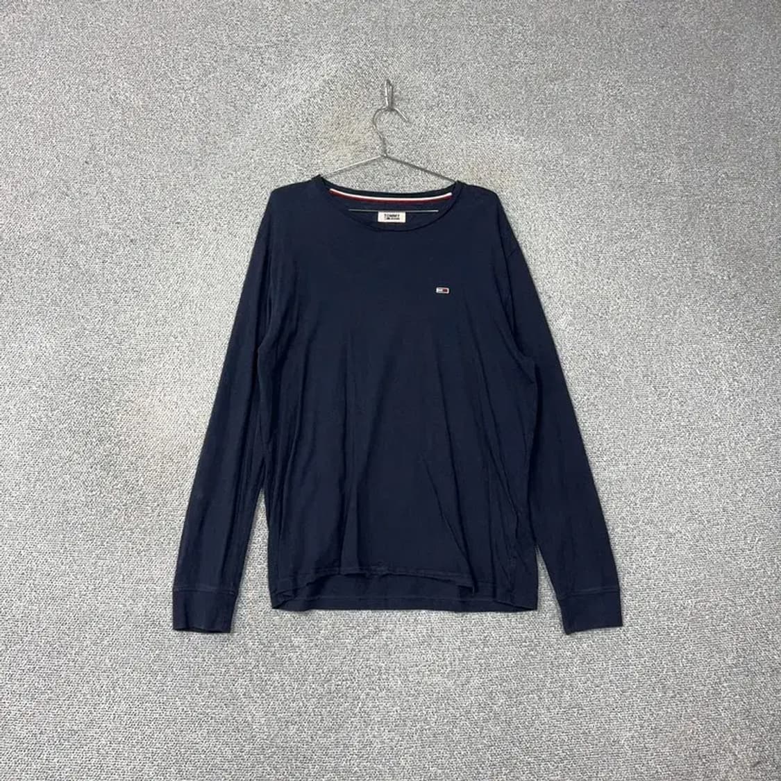 타미 진스 네이비 로고 긴팔티 L 상품이미지1