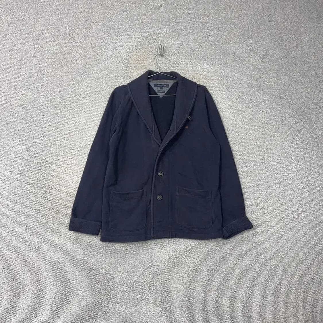 타미힐피거 클래식 캐주얼 3버튼 숄카라 코튼 블레이저 가디건 L 상품이미지1