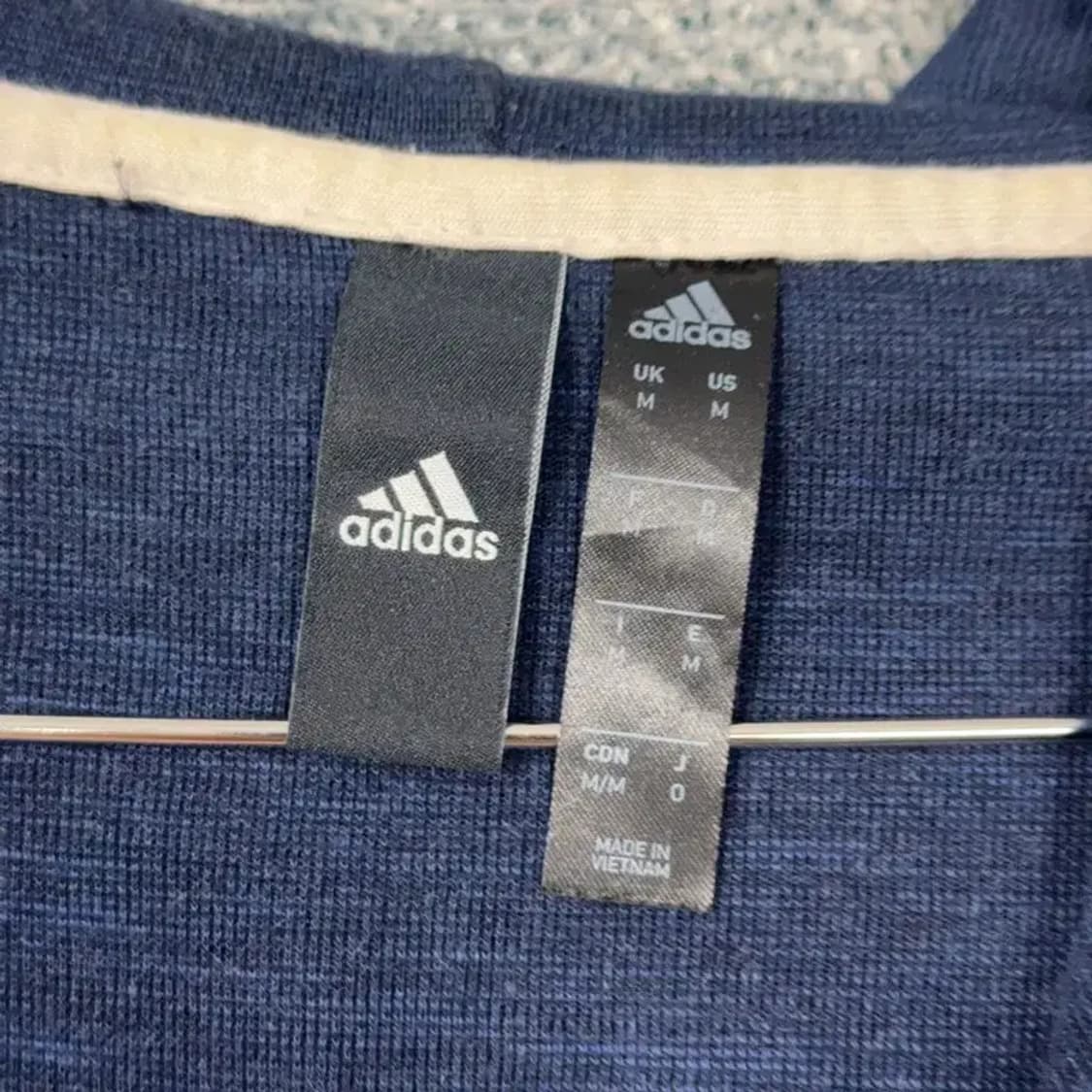 아디다스 네이비 완장 기능성 후드집업 M 상품이미지3