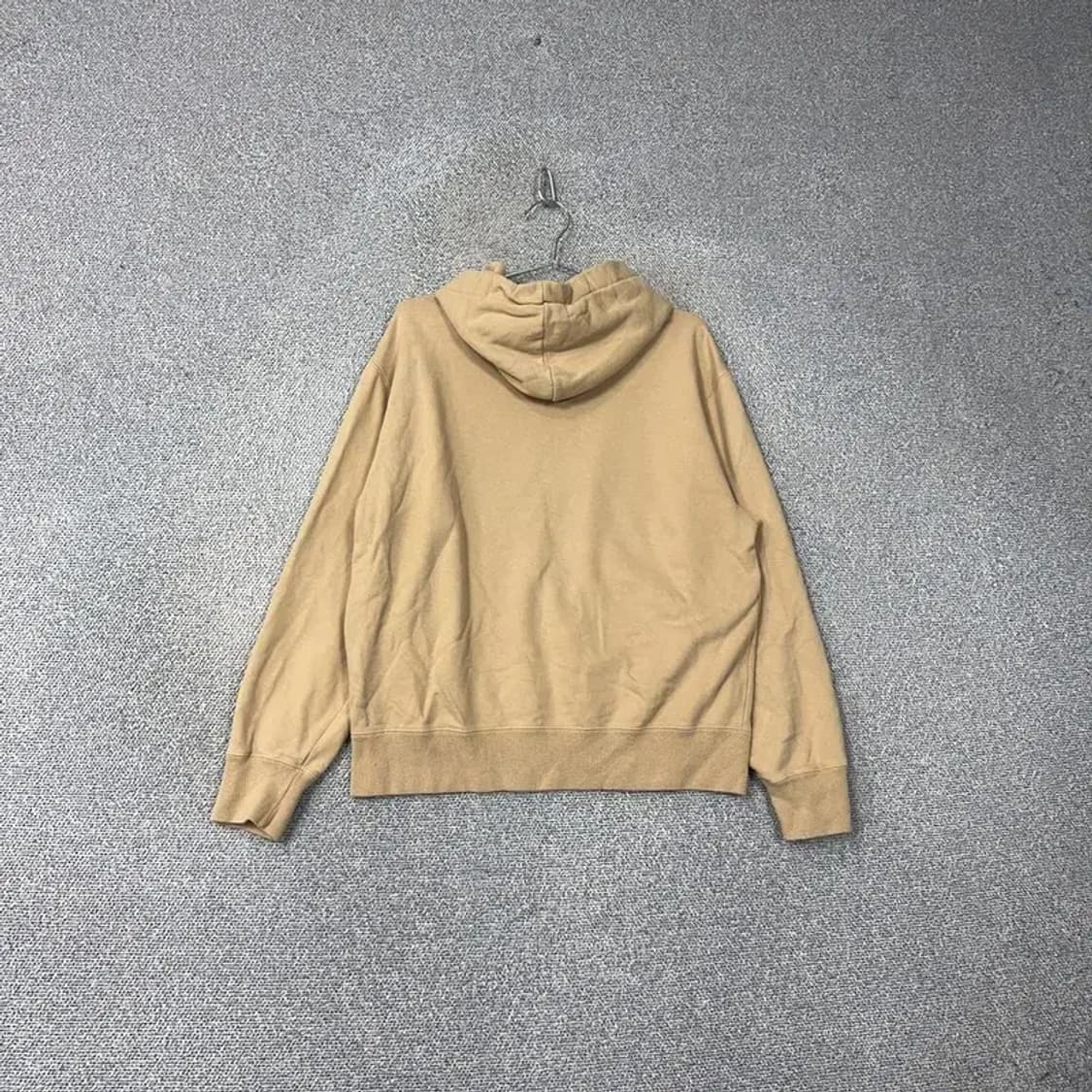 비바스튜디오 심플 로고 베이지 오버핏 후드티 M 상품이미지2