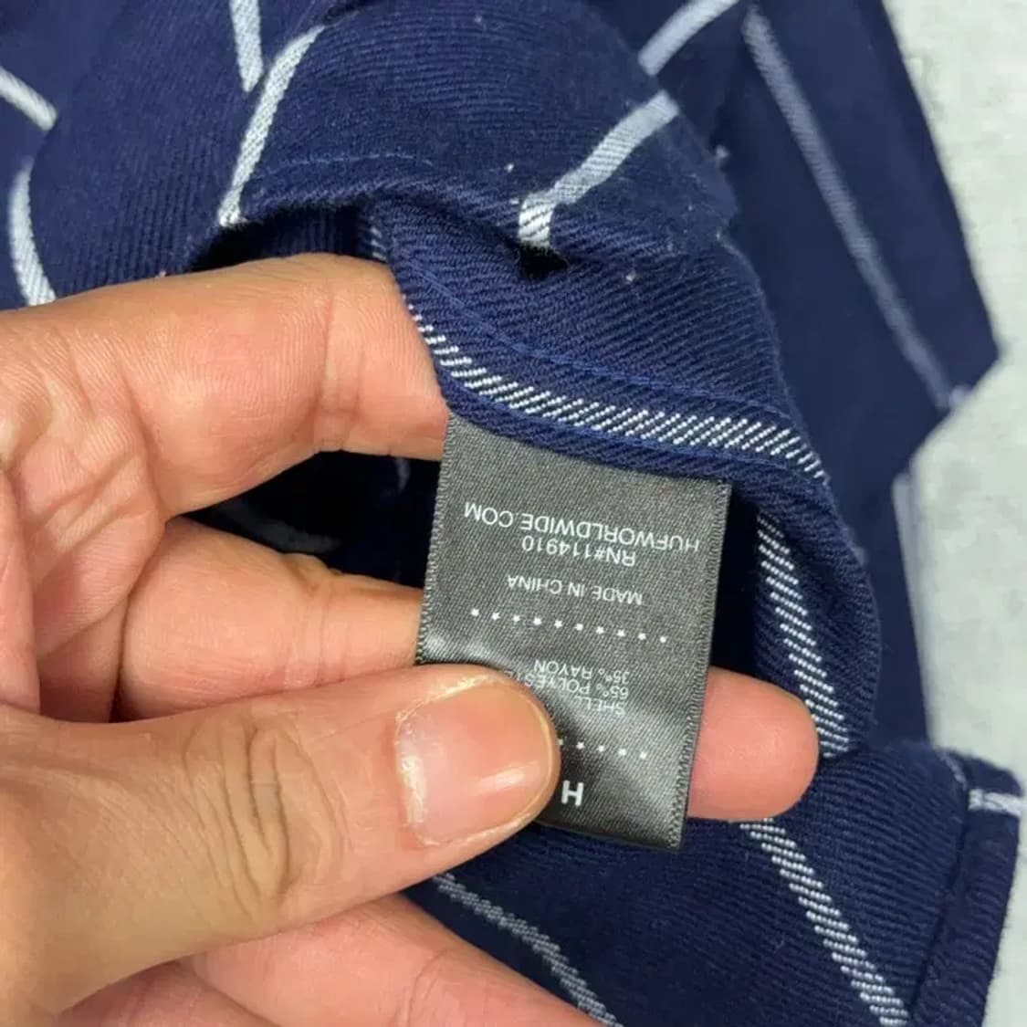 허프 HUF 로고 빈티지 스트라이프 레이온 셔츠 M 상품이미지4