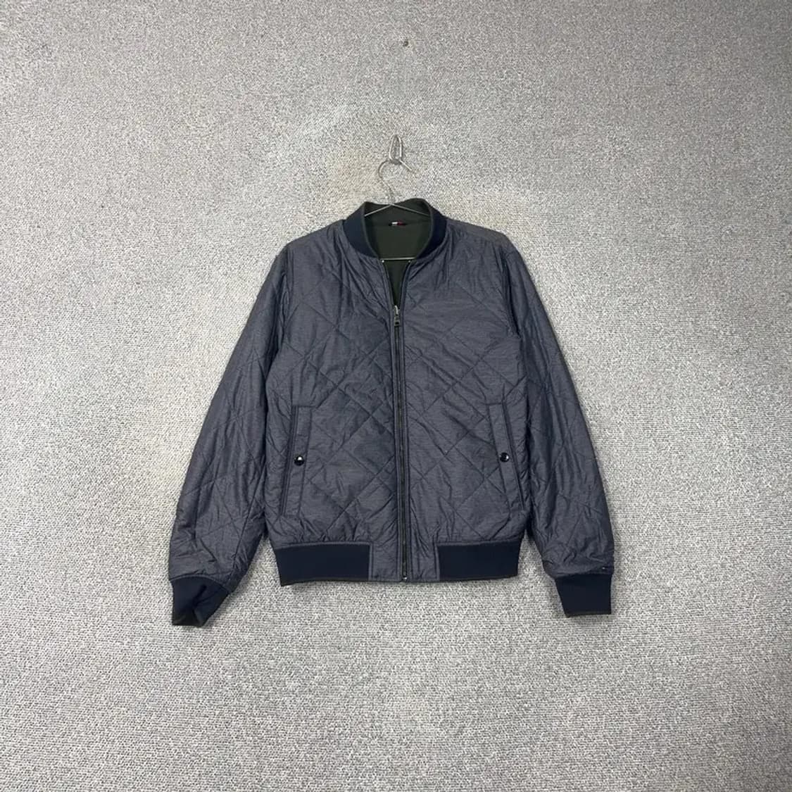 타미힐피거 양면 퀄팅 카키 블루종 S 상품이미지4