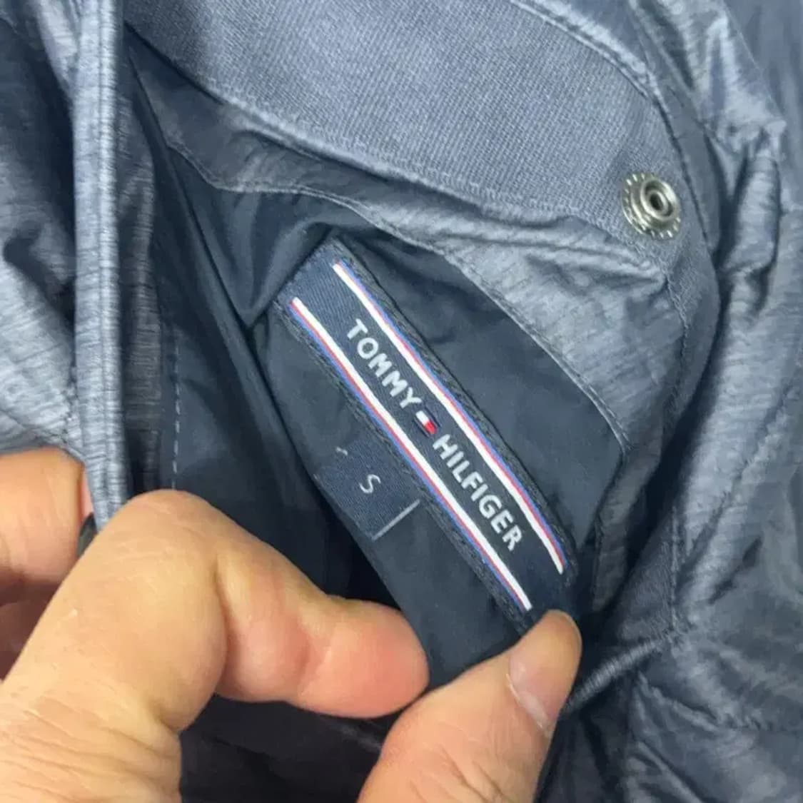 타미힐피거 양면 퀄팅 카키 블루종 S 상품이미지5
