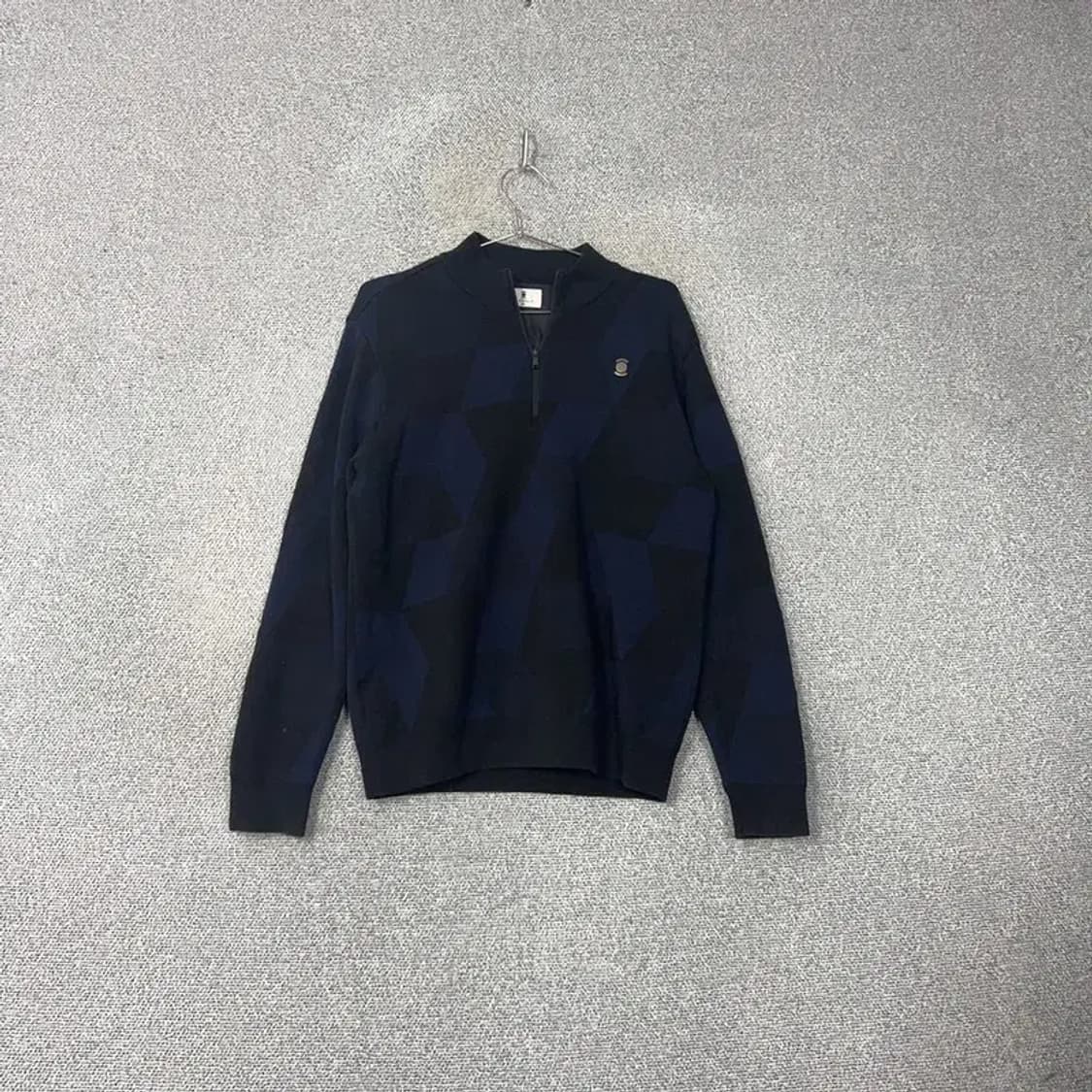 와이드앵글 남성 골프 반집업 방품 니트 100 상품이미지1