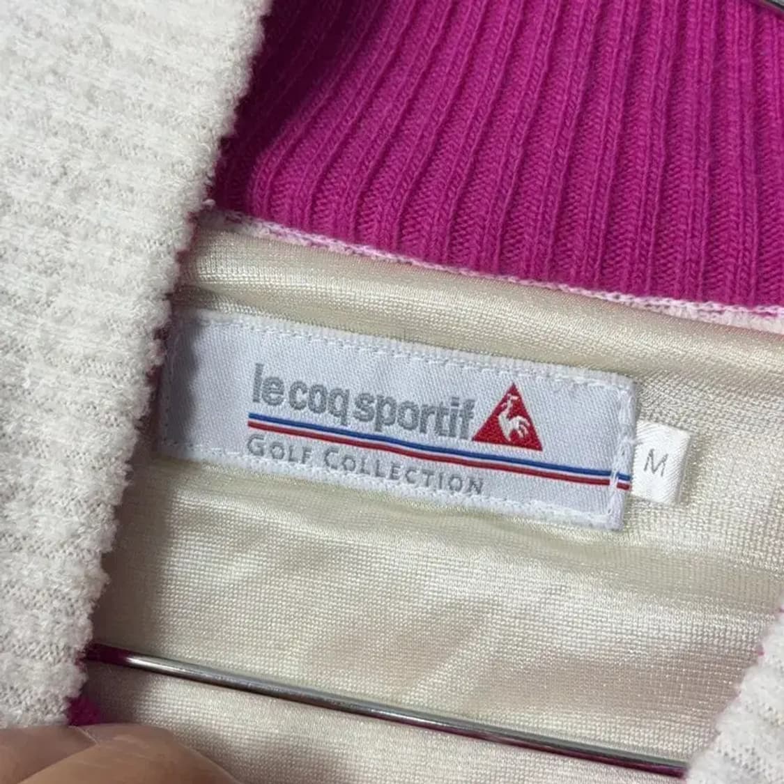 르꼬끄 스포츠 여성 패턴 아크릴 울 니트 후드 집업 M 상품이미지3