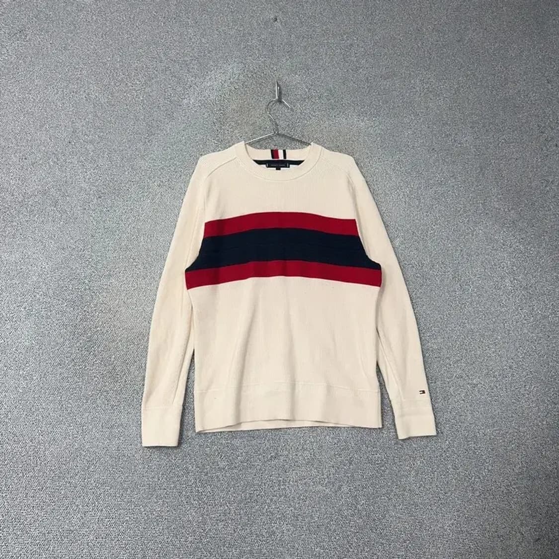 타미힐피거 빅로고 라운드넥 니트 M 상품이미지1