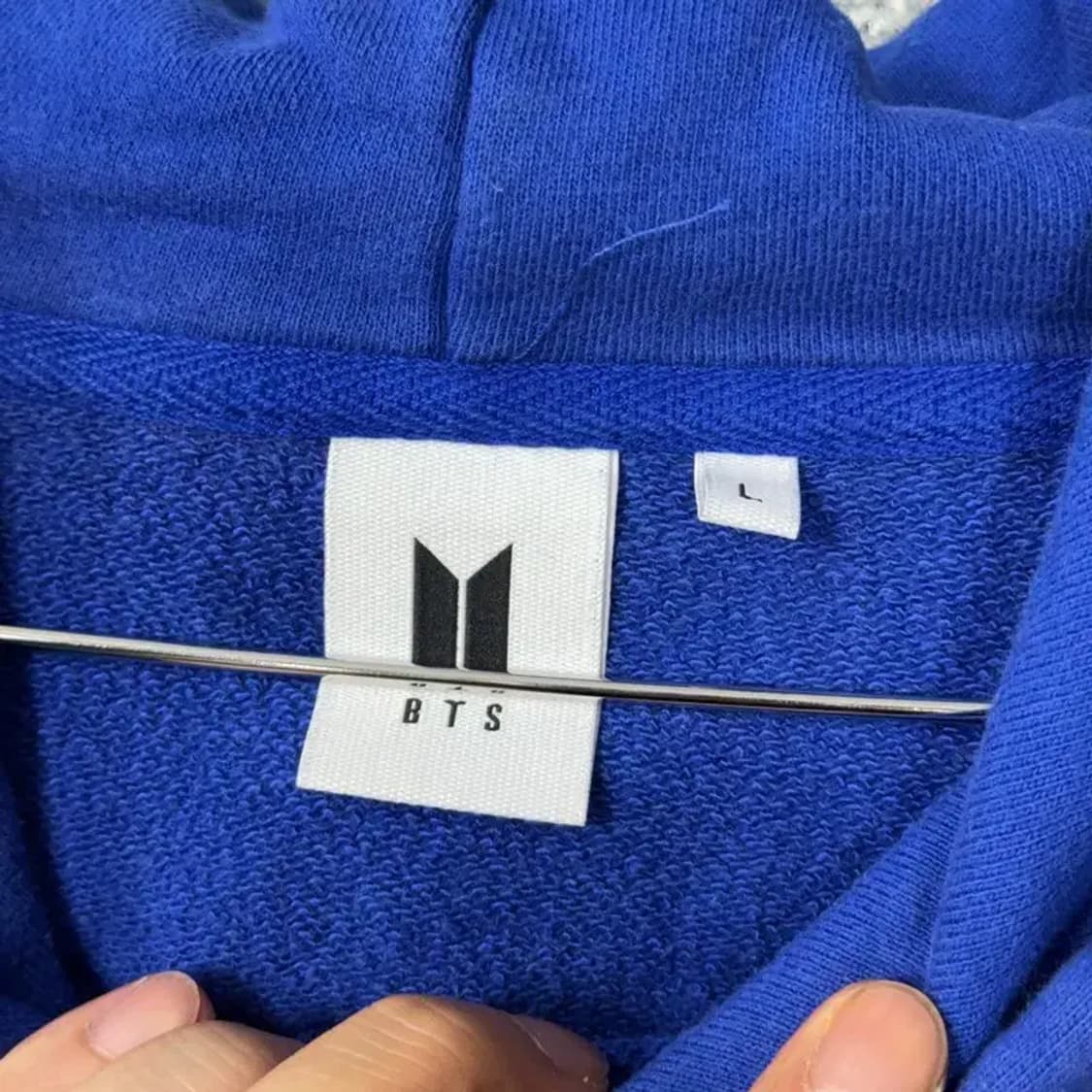 BTS 방탄소년단 굿즈 블루 후드티 L 상품이미지3