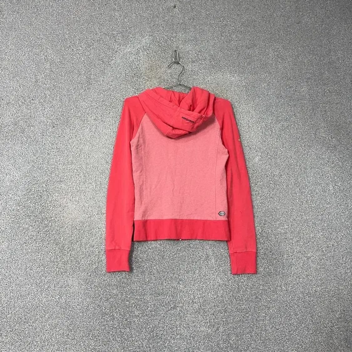 뉴발란스 코랄 핑크 투톤 후드집업 S 상품이미지2