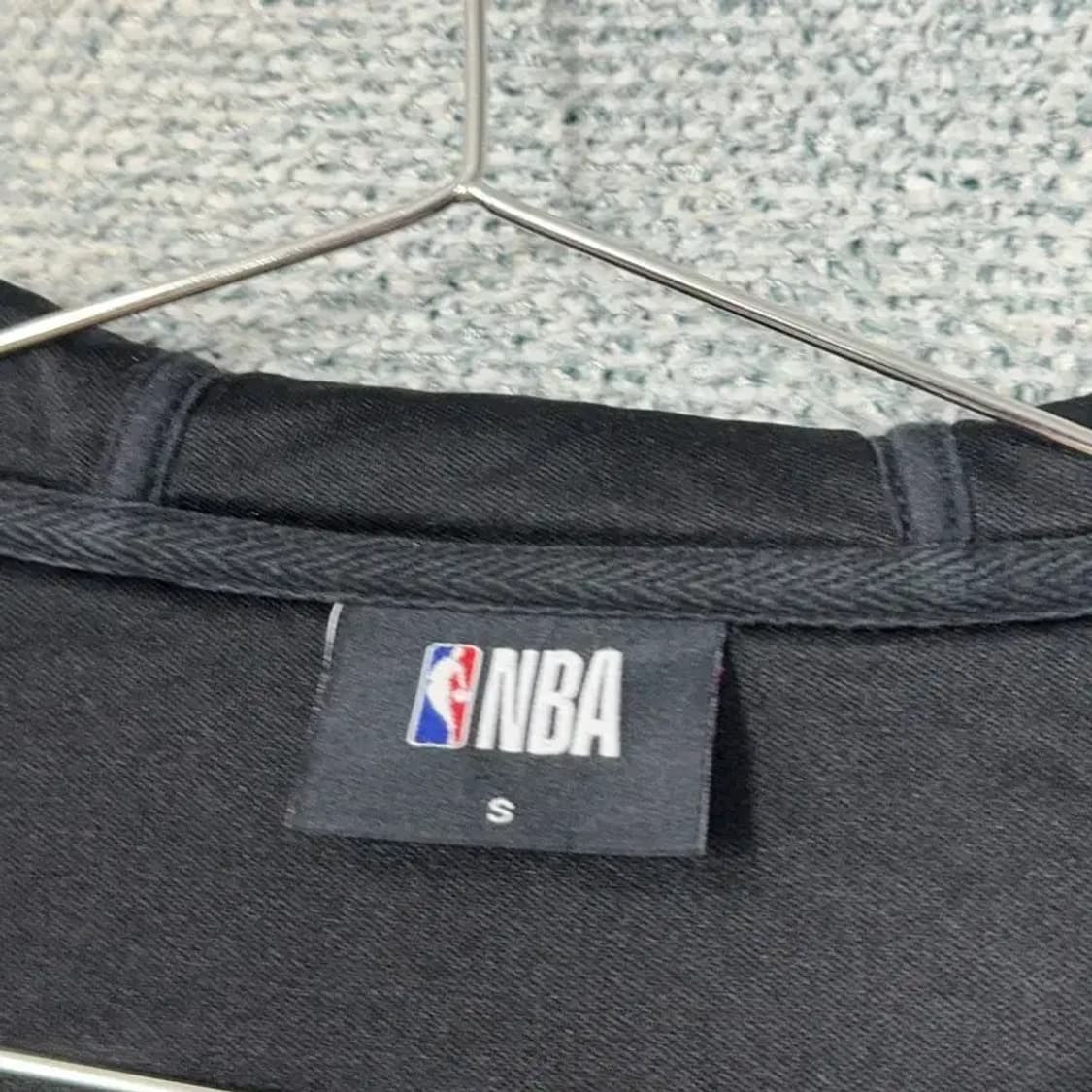 NBA 시카고불스 로고 블랙 후드집업 S 상품이미지3