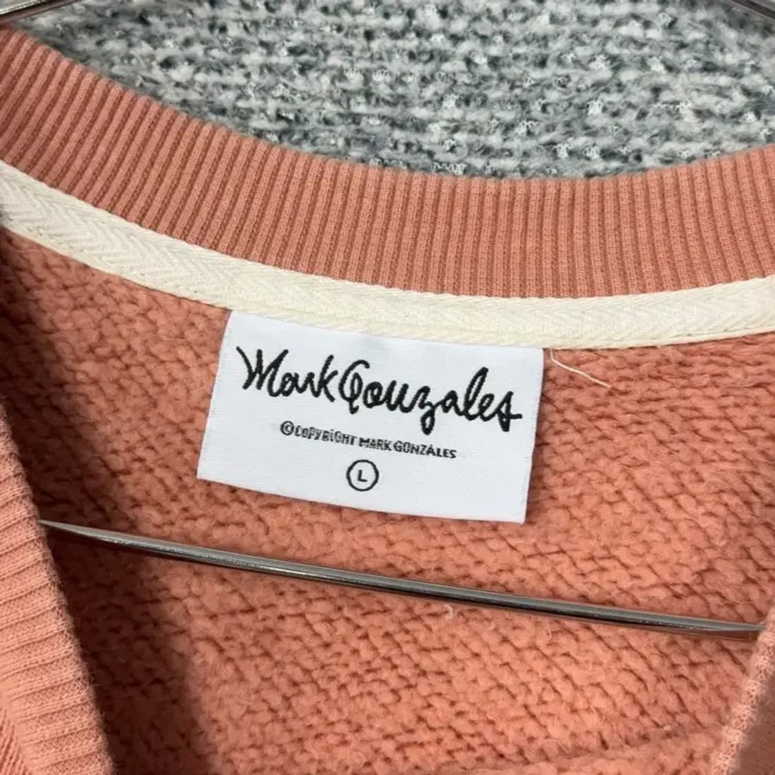 마크곤잘레스 빅로고 오렌지 코랄 오버핏 스웻셔츠 맨투맨 L 상품이미지3