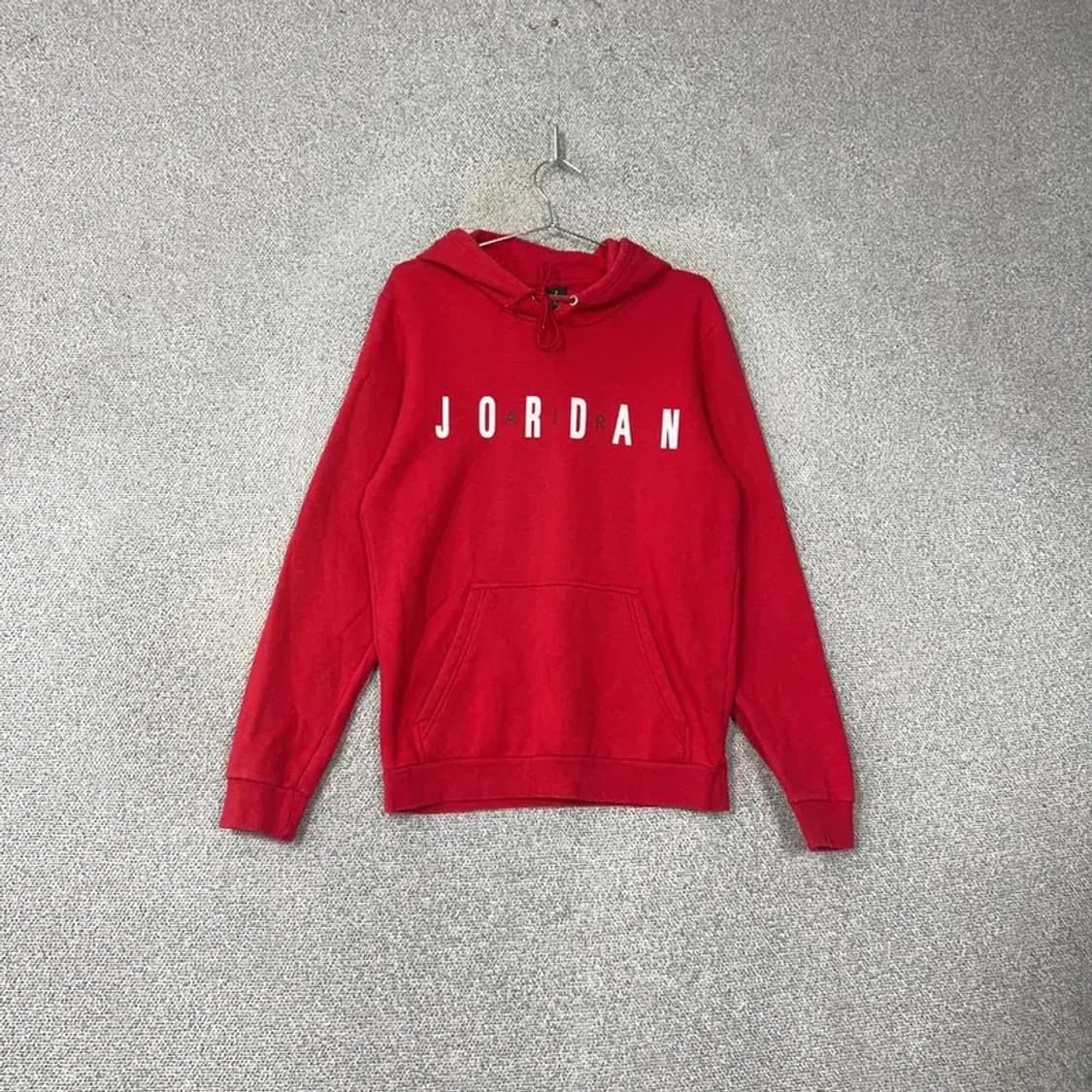 조던 스펠 로고 레드 프린팅 후드티 S 상품이미지1